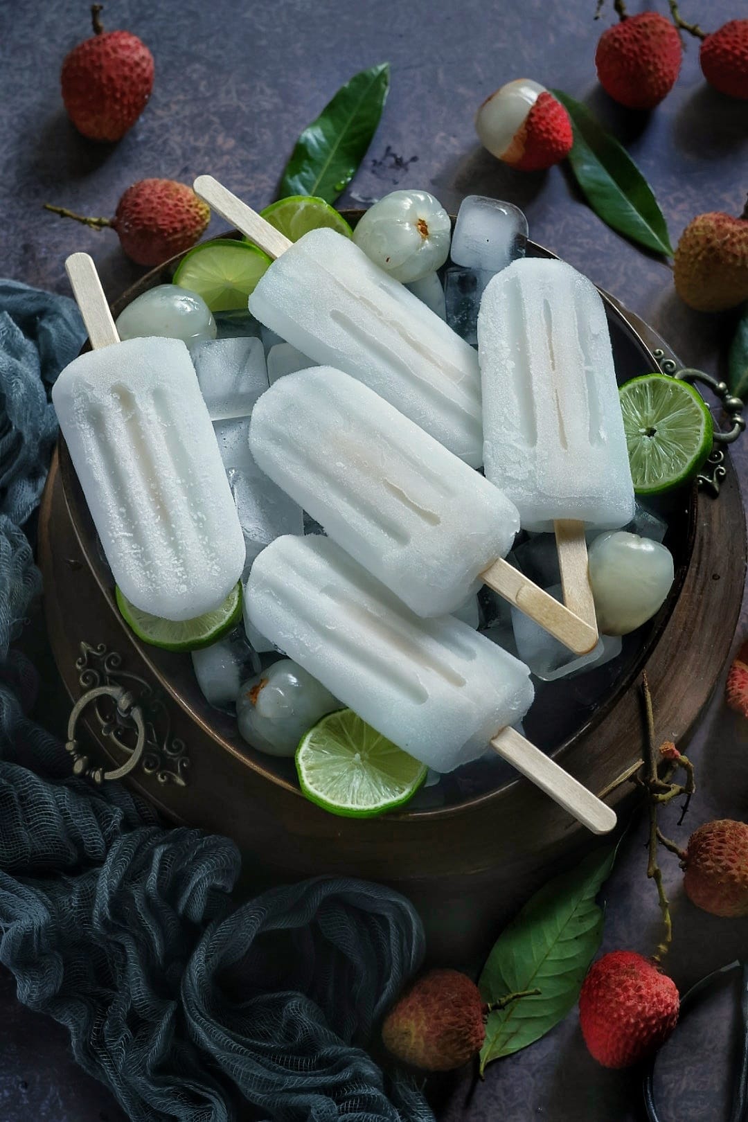 Lychee ice lolly